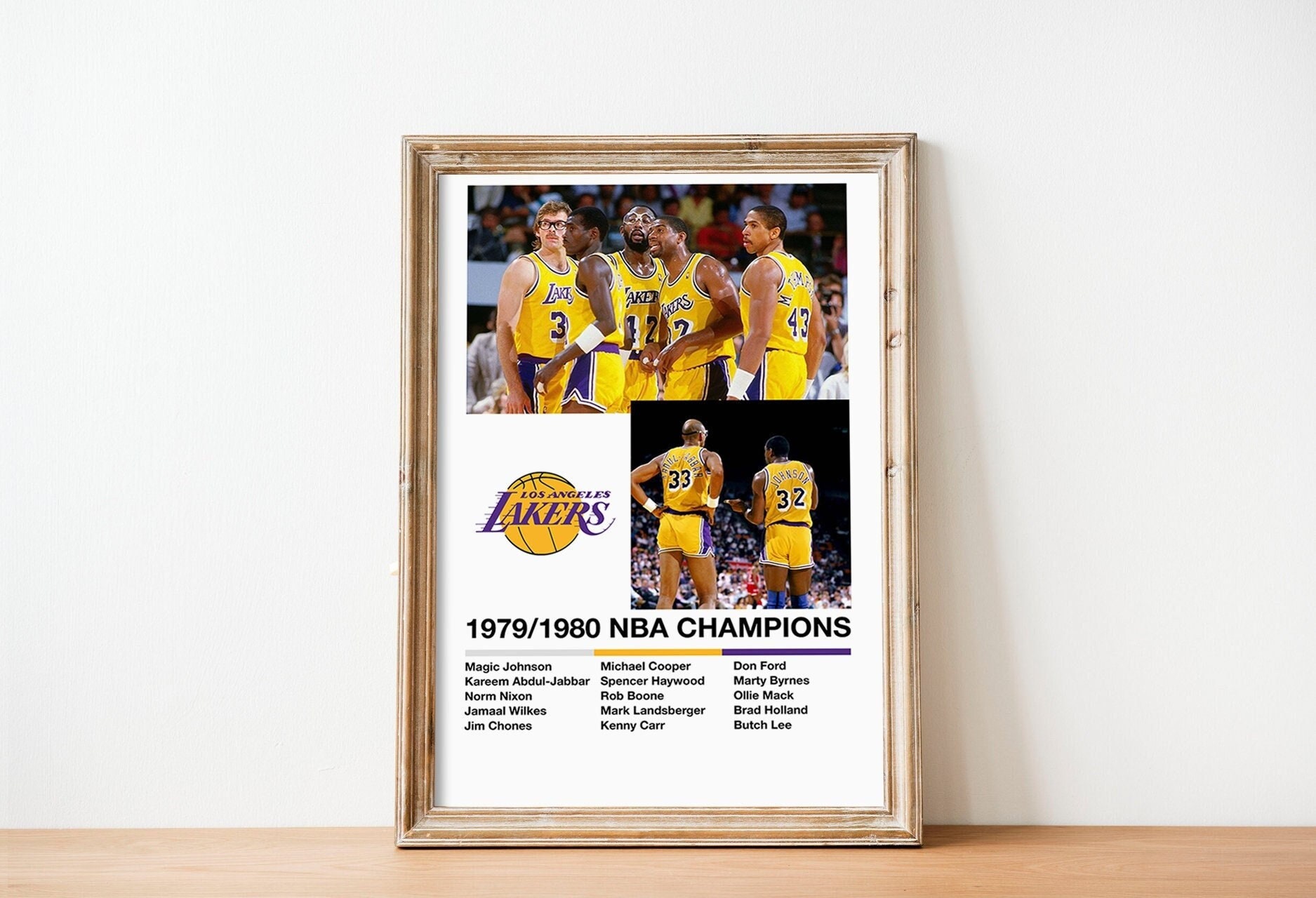 L.A. Lakers NBA Champions Poster — DKNG