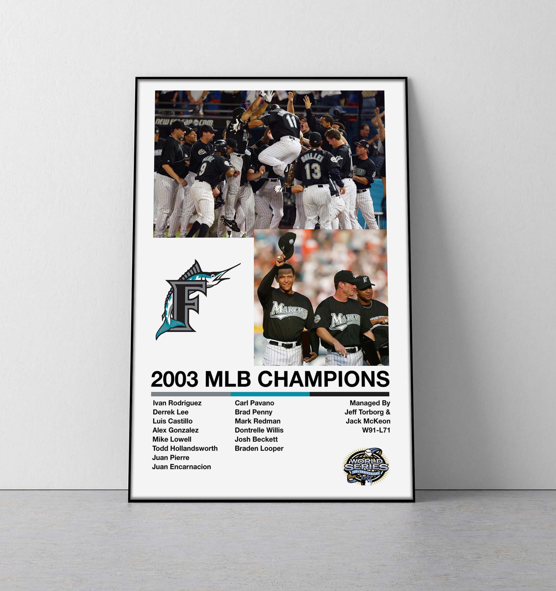 Marlins 2003 World Series Champs Florida Marlins LIMITED STOCK 8X10 Photo 