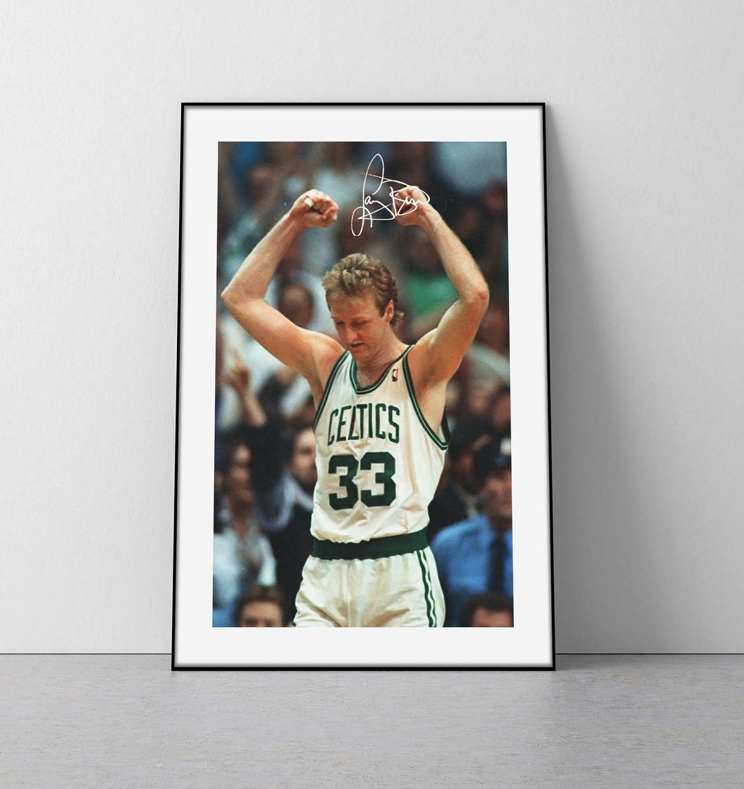 Larry Bird Poster Larry Bird Boston Celtics Poster Larry Bird Wall Art