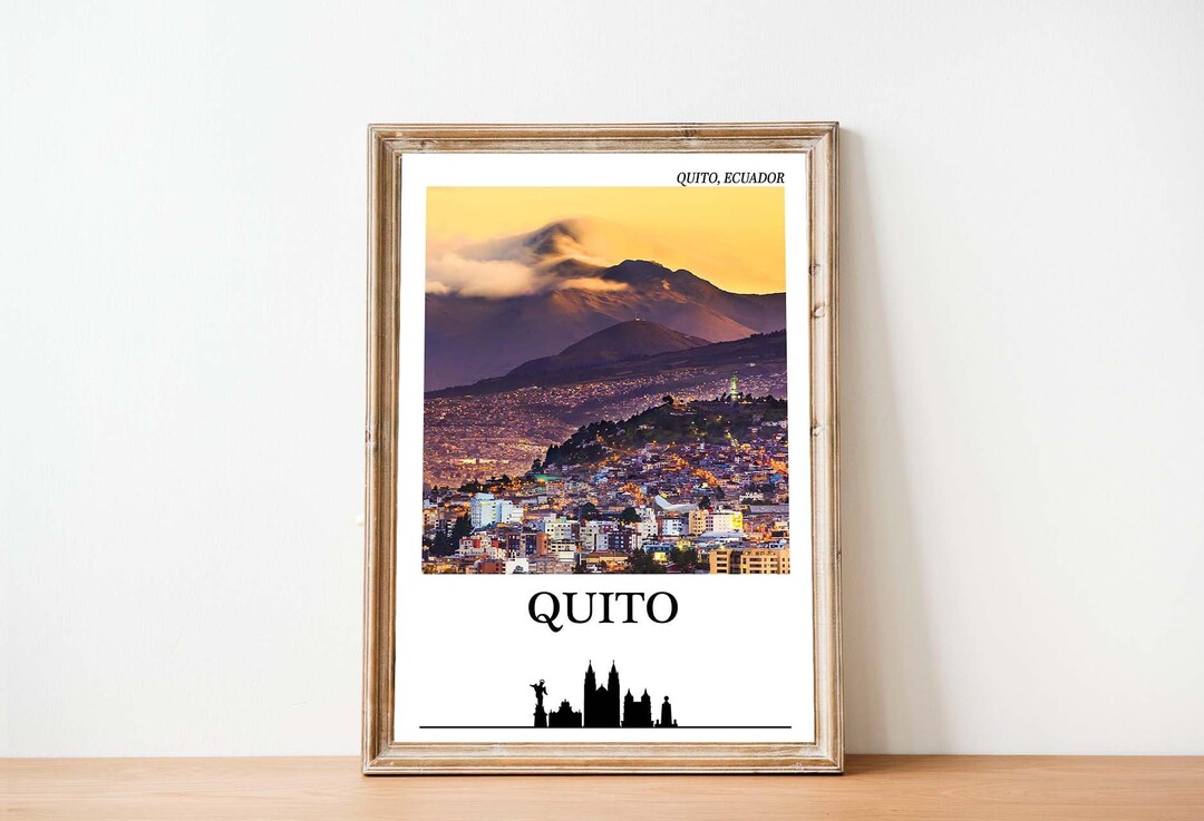 Quito Ecuador Poster Quito Ecuador Print Quito Poster Ecuador Travel