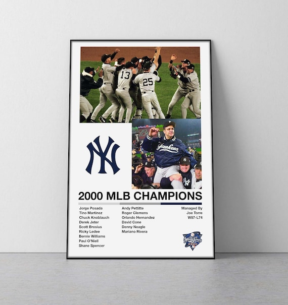 New York Yankees 2000 World Series Poster Yankees Mlb 