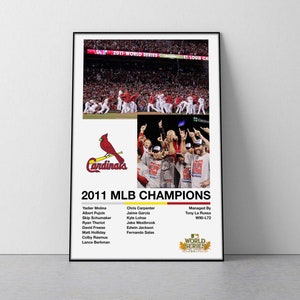 St. Louis Cardinals World Series Champions Home Plate Metal Wall