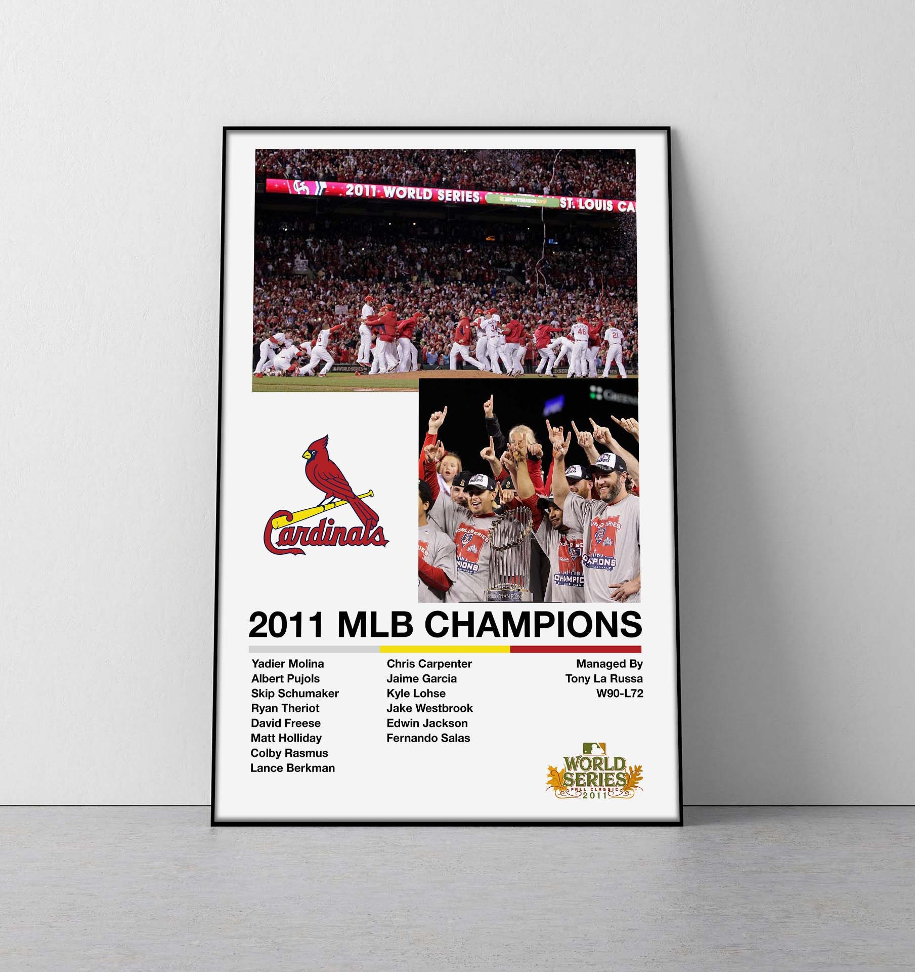 St. Louis Cardinals 2011 World Series Celebration Poster