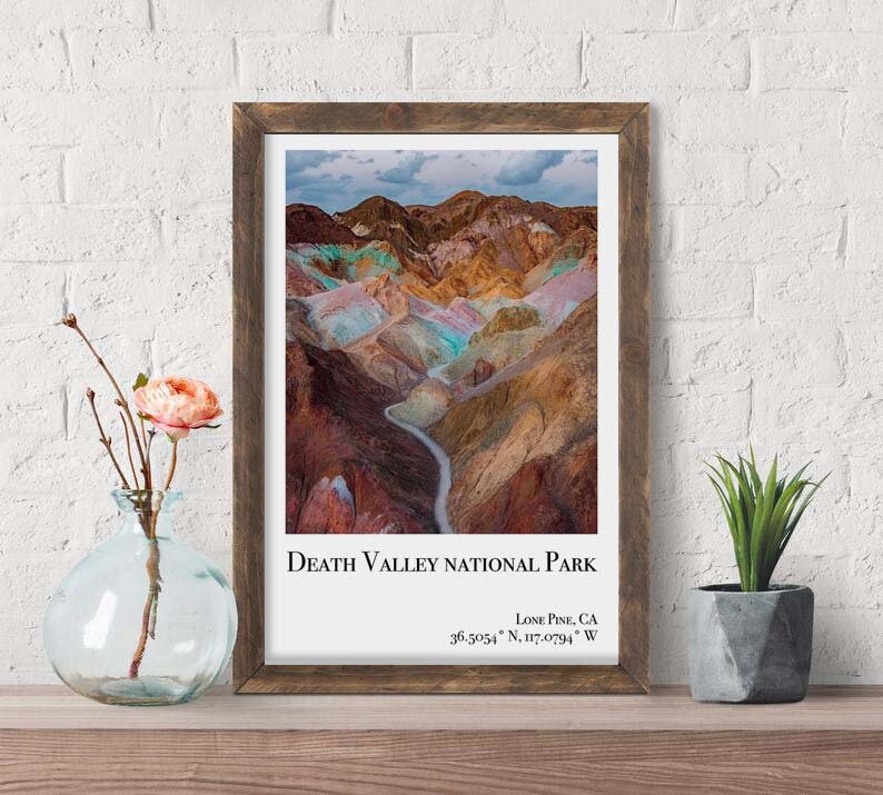 Death Valley National Park Poster Death Valley Print Death Valley ...