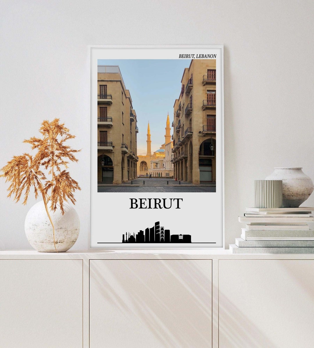 Beirut Poster Beirut Lebanon Print Beirut Travel Wall Art Etsy