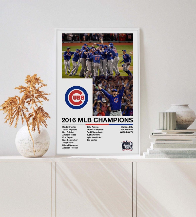 Chicago Cubs - 2016 World Series Champions Digital Art by Charles