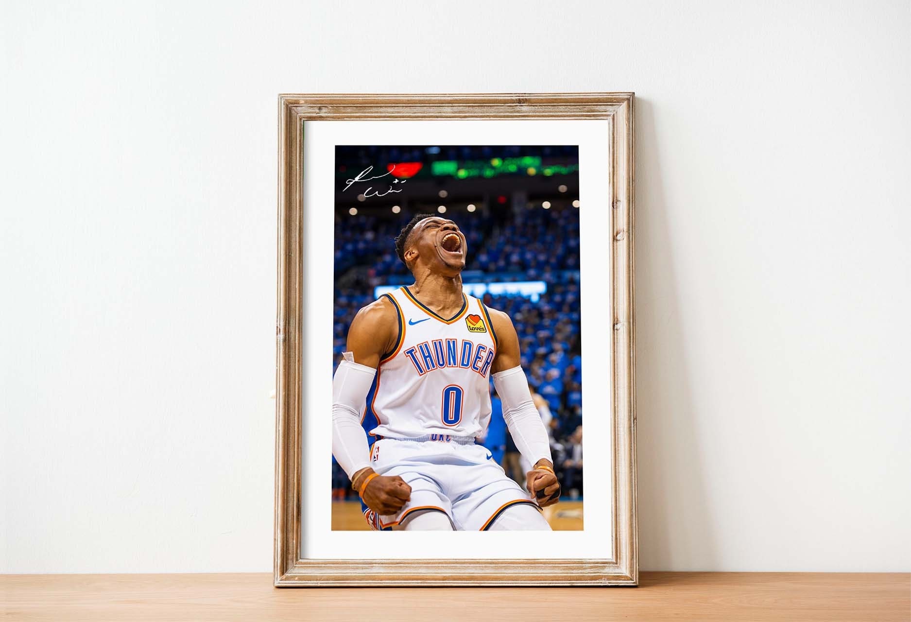 Russell Westbrook Association Jersey Poster for Sale by designsheaven
