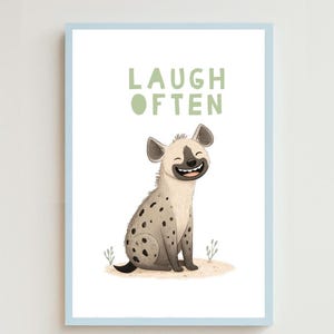laughing hyena illustration laugh often
