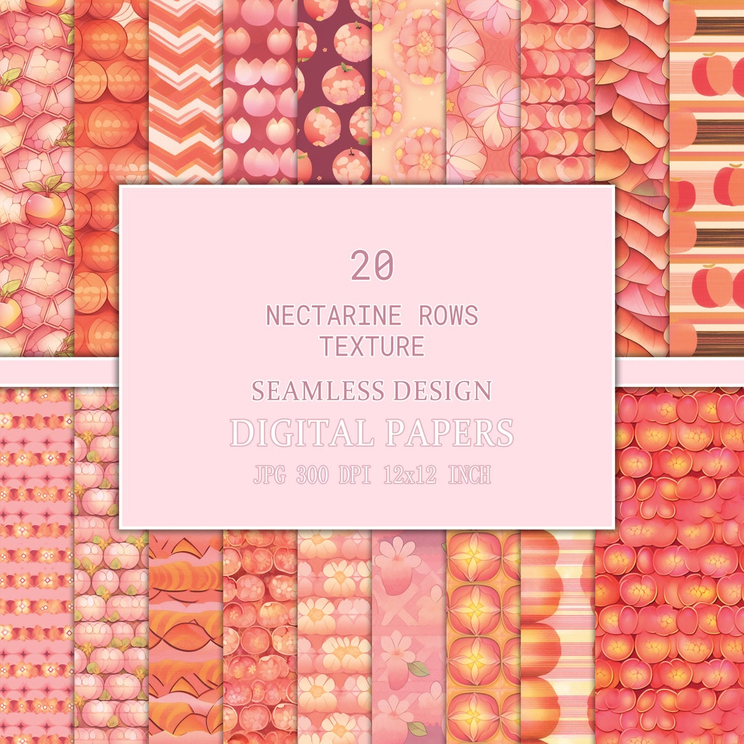 Nectarine Rows Texture Seamless Patterns Etsy