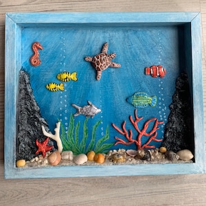 3D Pictures, Wall Decoration, Gift, Underwater World, Fish