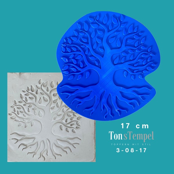 Tree 17 cm CLAY STAMP Tree of Life; Art: 3-8-17