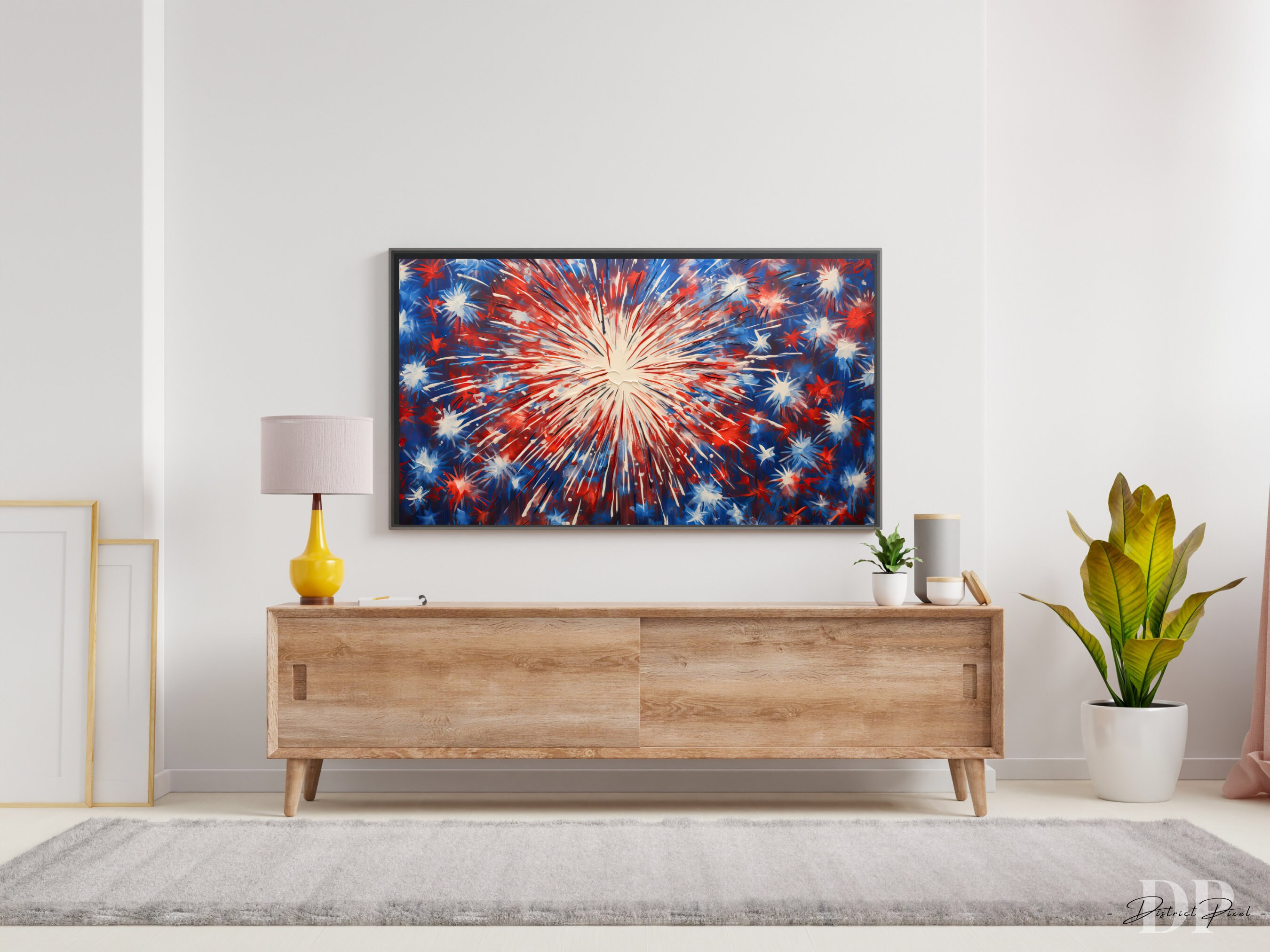 Samsung the Frame TV Art 4K 4th of July Art Instant Etsy UK