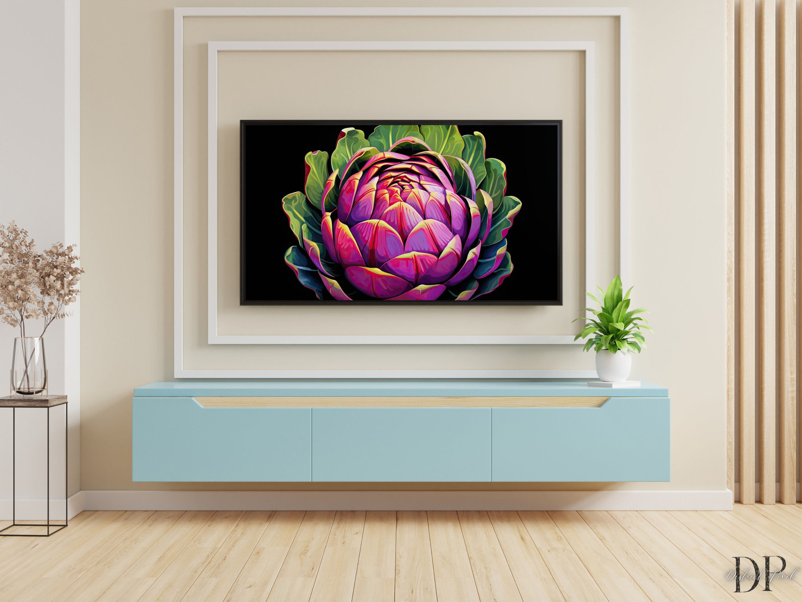 Frame TV Art 4K Artichoke TV Art Print Instant Digital Download Samsung