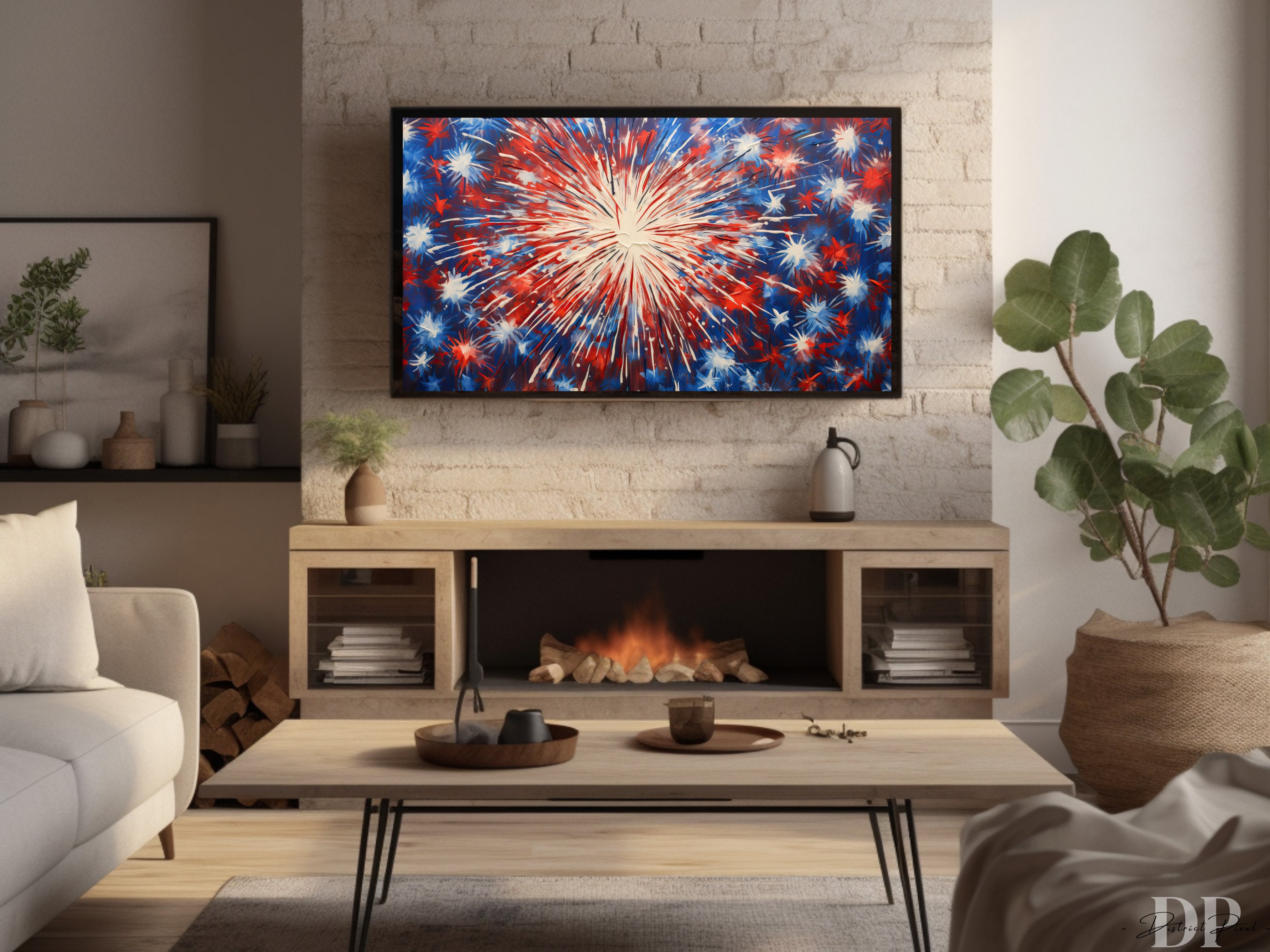 Samsung the Frame TV Art 4K 4th of July Art Instant Etsy UK