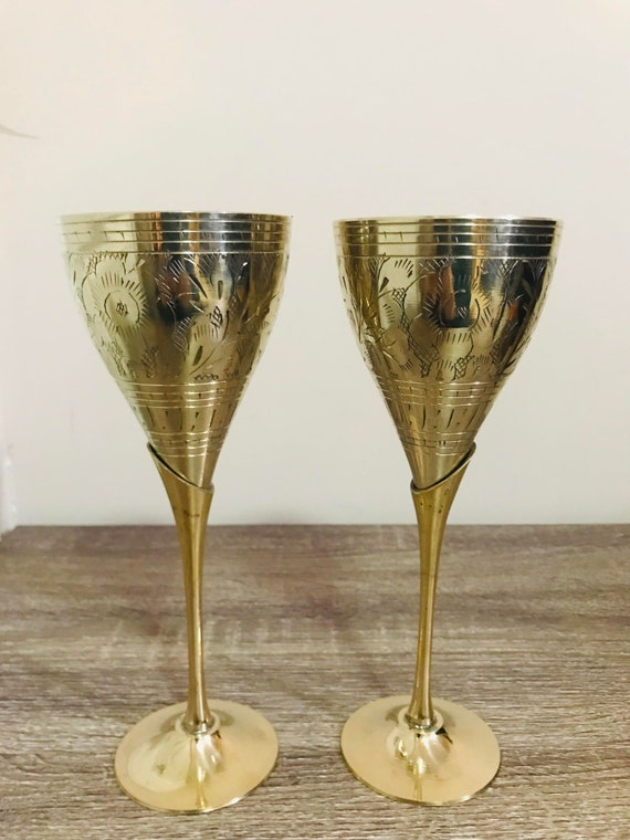 Bronze cheap champagne flutes