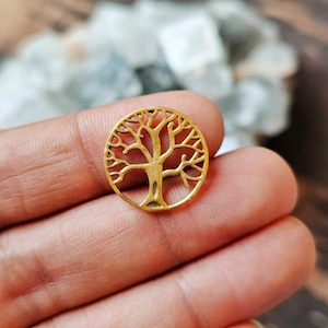 Tree Brass Charms, Brass Charms, Brass Charms for macrame, Brass Charms for Macrame and Jewelry Making.