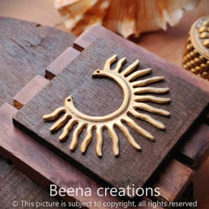 Big Brass charms, Brass charms, Big charm, Brass charm for macrame, Macrame charms, Jewelry charms, Brass charms for macrame making, BBP8