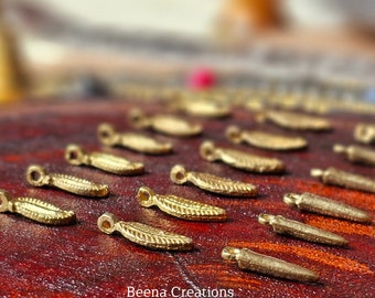 Set of 3 models, 18 pcs of Raw brass charms , Brass charms for jewelry and macrame making , G8