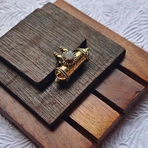 Engraved Secret box, Prayer box, Ethnic pendents, Amulet pendent, Vintage indian box, Indian taviz amulet container, Brass pendents image 2