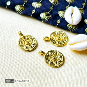 Tribal charms, Z135, Brass charms, Raw Charms, charms, Charms for macrame and jewelry making, 21*16mm, Micro macrame making