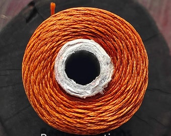 Beautiful Orange waxed thread, 1mm macrame cord, 5meter /10meter /100meter, cords for macrame and jewelry making,micro macrame string.