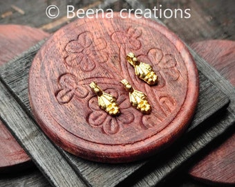 Ethnic Brass charms, Brass charms, Raw Charms, Charms for macrame and jewelry making, 16*7mm, Z14