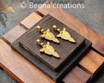 Ethnic Brass charms, Brass charms, Raw Charms, Charms for macrame and jewelry making, 30*15mm, Z101