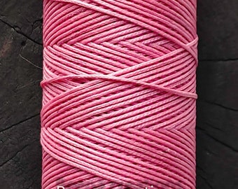 Beautiful Pink waxed thread, 1mm macrame cord, 5meter /10meter /100meter, cords for macrame and jewelry making,micro macrame string.