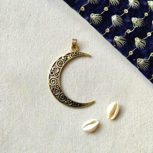 Big Moon Brass charms, Moon charm pendent, Moon texture Charms, Pendent, Charms for macrame and jewelry making