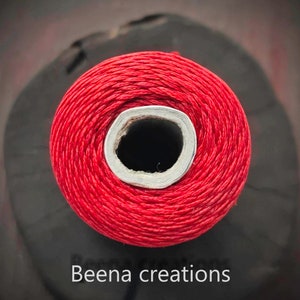 Beautiful Red waxed thread, 1mm macrame cord, 5meter /10meter /100meter, cords for macrame and jewelry making,micro macrame string, 1mm cord