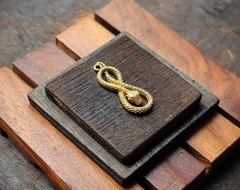 Brass snake Charm pendent, Brass Charms, Brass Charms, Brass Charms for macrame,Brass Charms for Macrame and Jewelry Making, SK17