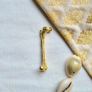 Tribal Bone Brass charms, Bone charms, Raw Charms, charms, Charms for macrame and jewelry making, 50*14mm