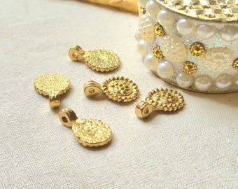 Traditional Brass Charms with Loop – Ideal for Handmade Macrame Jewelry, Dreamcatchers, and Boho Craft Supplies, Brass charms Z193