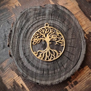 Beautiful Tree Brass Charms, Brass Charms, Silver filled Brass Charms, Charms for macrame, Brass Charms for Macrame and Jewelry Making, TR62