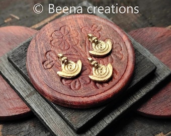 Ethnic Brass charms, Brass charms, Raw Charms, Charms for macrame and jewelry making, 18*16mm, Z21