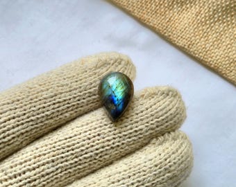 Labradorite stone, AAA Labradorite, Labradorite Stones for macrame, Labradorite stone for jewelry and macrame making, 20x14mm, SN71.3