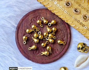 Drop Brass charmes, Brass charmes, Raw Charms, Charms voor macrame en sieraden maken, 9*6mm, A33