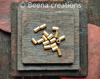 5MM Ethnic pipe Brass beads, Beads, Metal beads for Micro macrame making, Metal beads round shape for jewelry and Micro macrame making. A47
