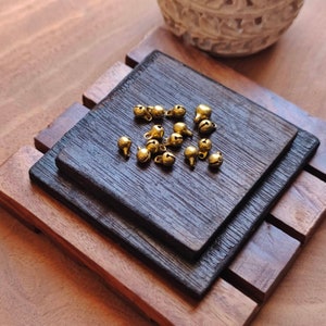 Beautiful Brass Bell charms, Bell charms, Raw Charms, Small cow bell charms, Charms for macrame and jewelry making, 8x5mm, A50
