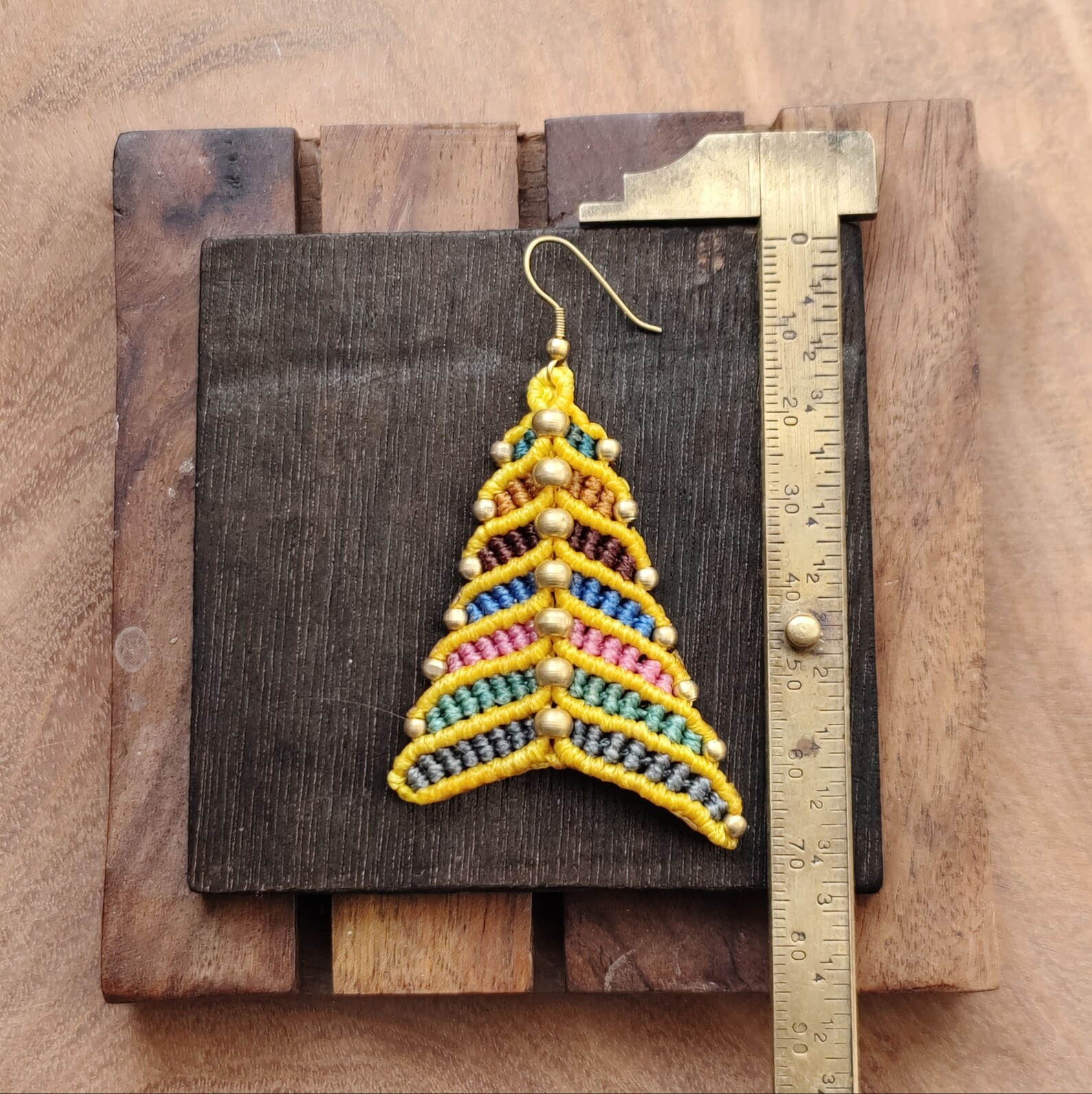 Beautiful Macrame Earring Multi Colour Macrame Earring Etsy