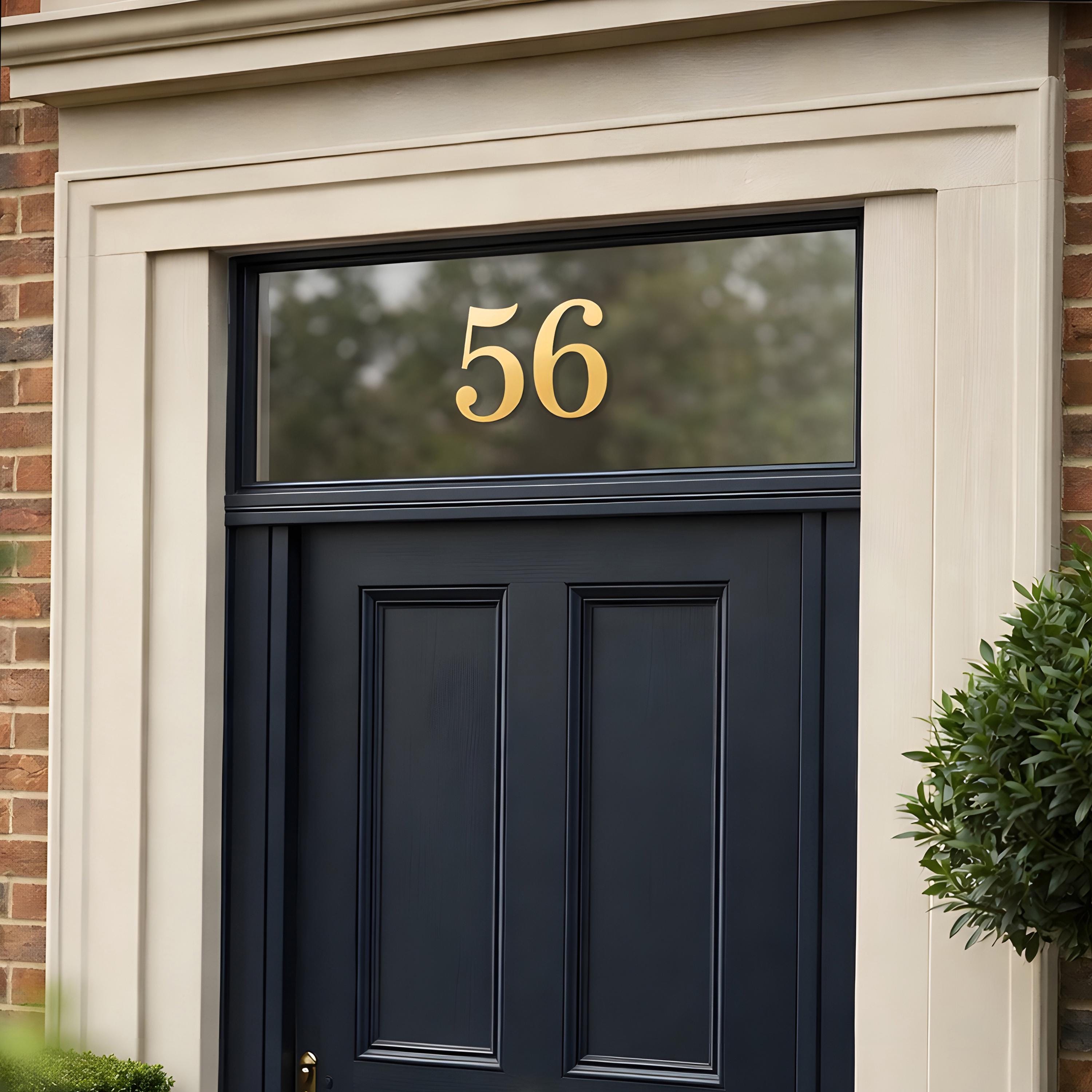 House Number Sticker for Fanlight/transom Window | Custom Vinyl Door ...