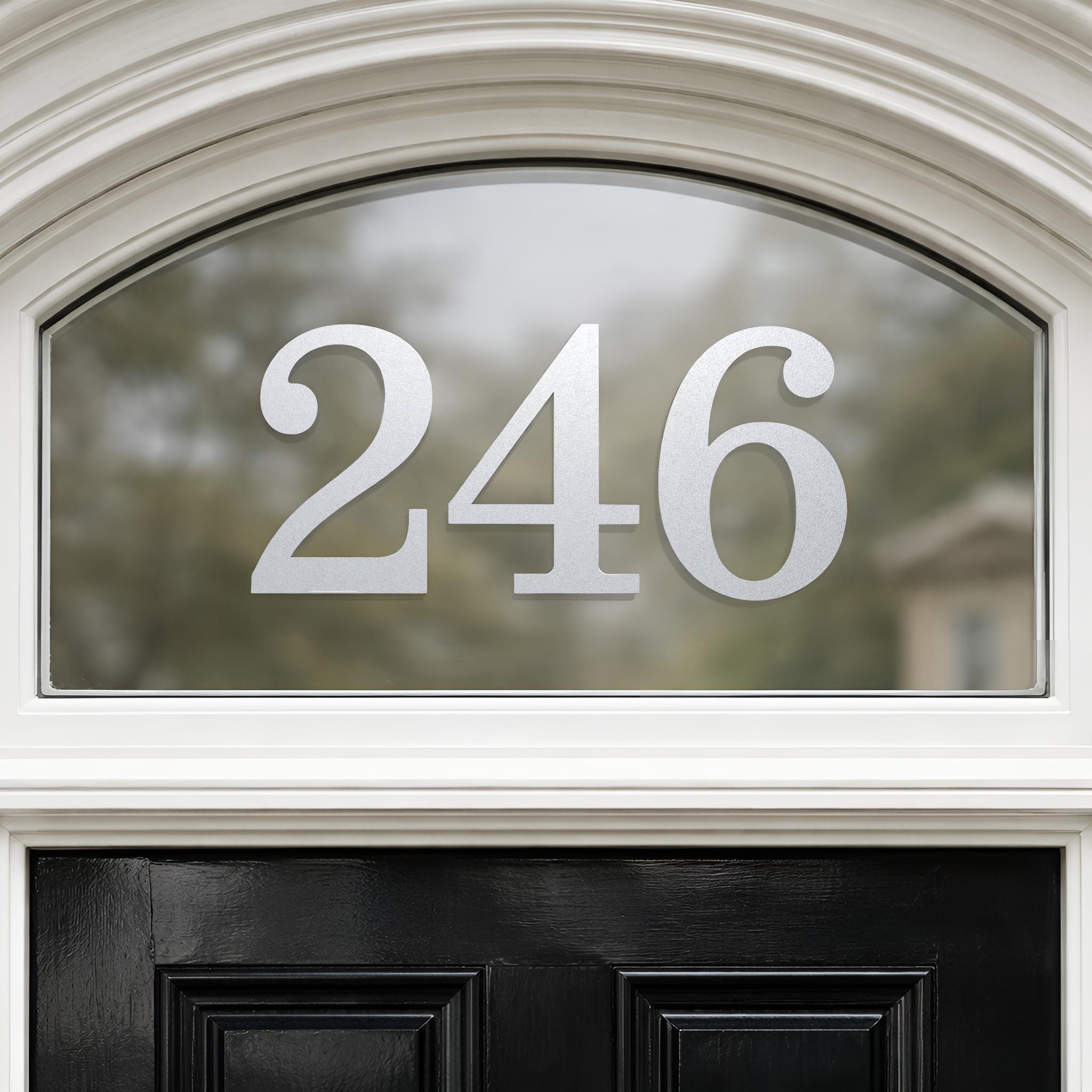 Window Number For Counter House Number Sticker for Fanlight/transom Window | Custom Vinyl Door ...
