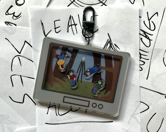 Marble Hornets Acrylic Shaker Charm