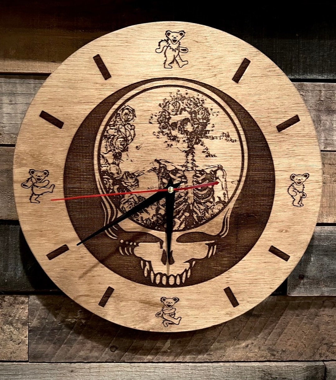 Grateful Dead Clock Etsy