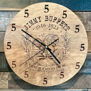 Jimmy Buffett Memorial Clock