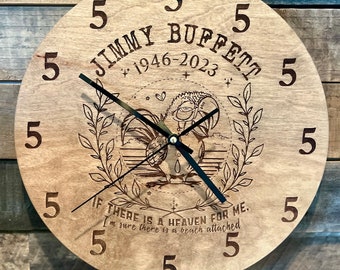 Jimmy Buffett Memorial Clock
