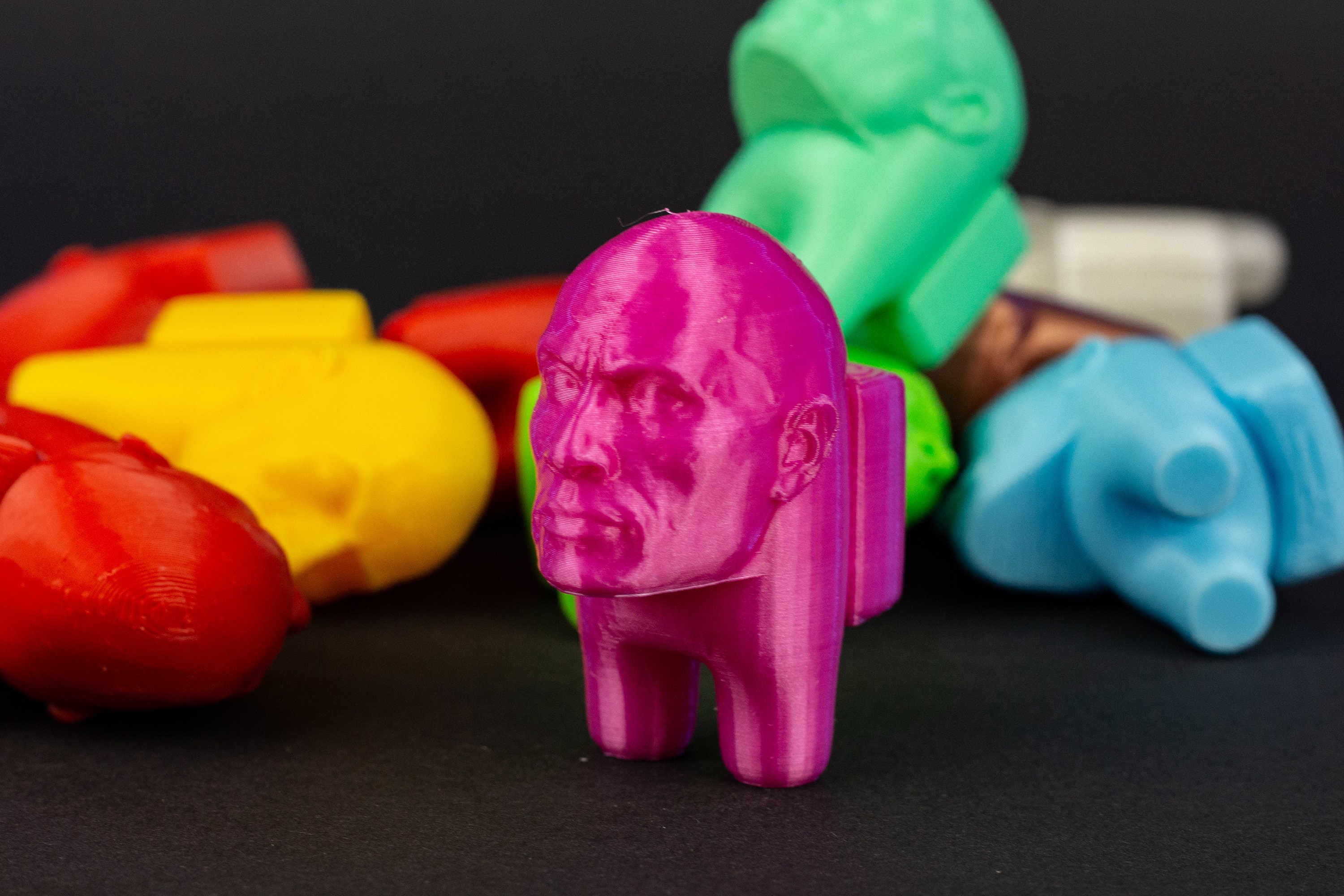 Rock Imposter • Sus Rock • 3D Printed Fidget Figurine • Stress Relief Among  Us