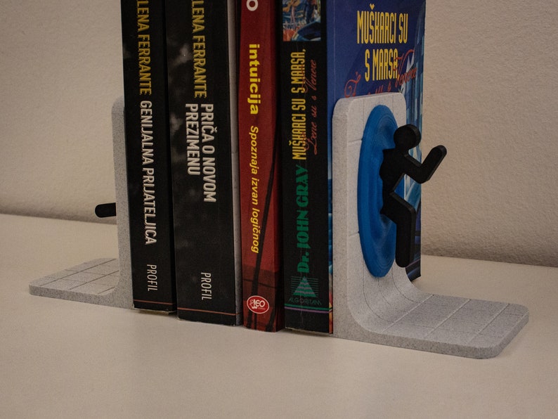 Portal Bookends Video Game Inspired Home Decoration 3D Etsy