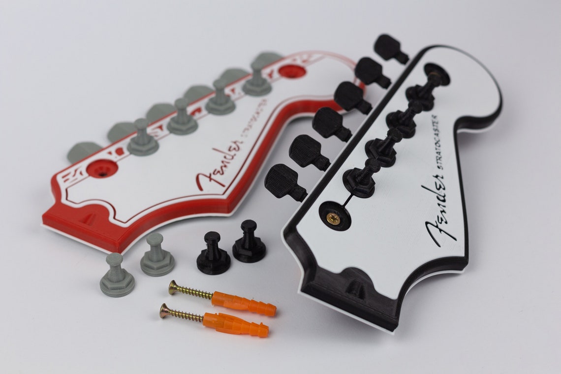 Fender Guitar Key Holder Headstock Hanger Wall Art Key Etsy