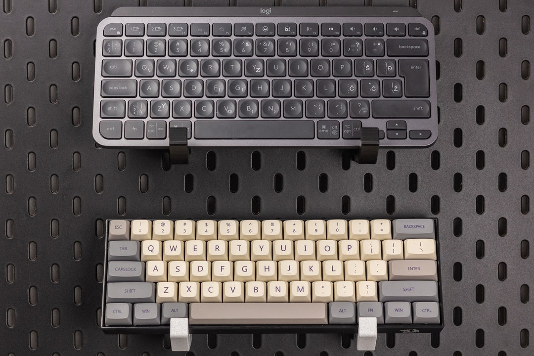 Ikea Skadis Keyboard Mount Mechanical Keyboard Showcase Etsy